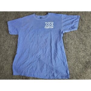 Chi‎ Sigma Comfort Colors T-Shirt Greek Life Serve Blue Tee Mens Large College